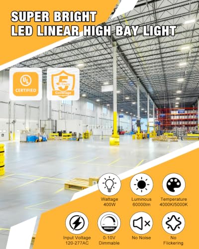 4FT LED Linear High Bay Light 400W
