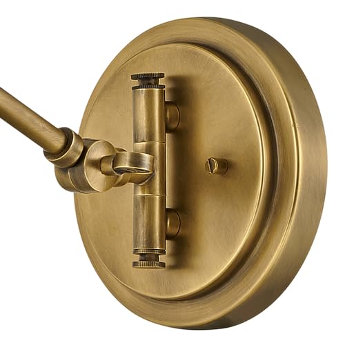 Arti Medium Swing Arm Single Light Wall Sconce (Heritage Brass)