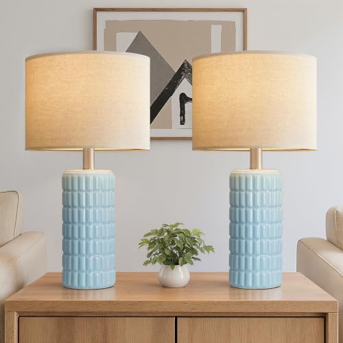 23" Modern Ceramic Table Lamp