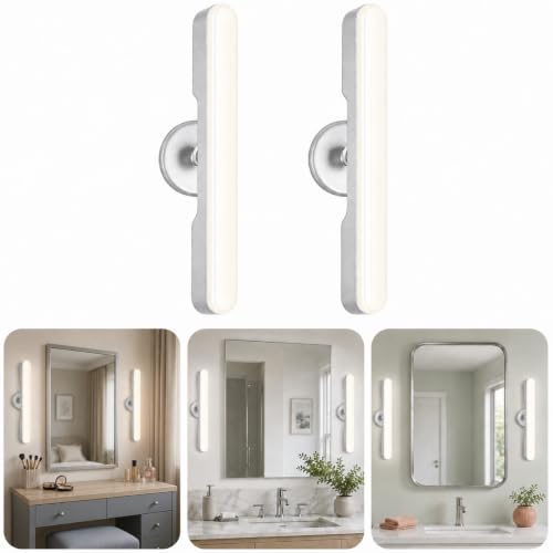 Set of 2 Wireless Vanity Makeup Lights for Mirror