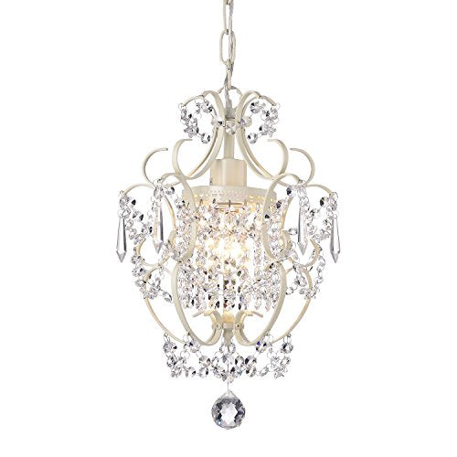 Amorette 1 Light Mini Chandelier Wrought Iron Ceiling Fixture