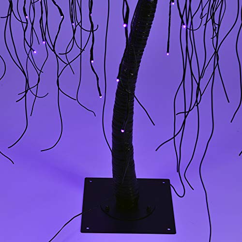 7 Feet Halloween Willow Tree with Spiders (Purple)