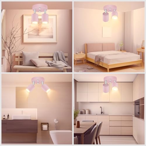 LED 2 Light Track Lighting Kit (2 Light-Pink)