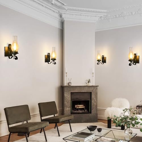 Rustic Wall Sconces (4 Pack)