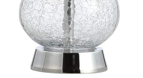 Playa Table Lamp 21" Crackled Glass and Metal