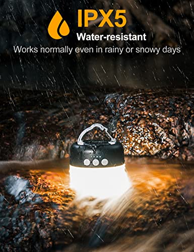 LED Camping Lantern Rechargeable 1000LM (Black)