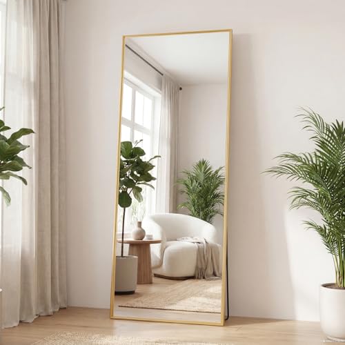 Full Length Floor Mirror 65"x24" (Claccic Gold-rect / 65"L x 24"W)