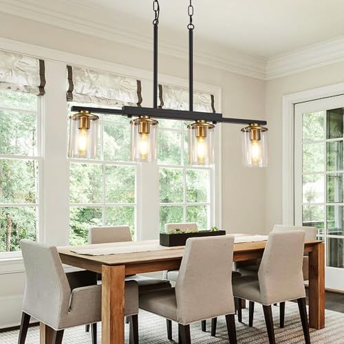 4 Light Dining Room Light Fixture (Brown / 4-Light)