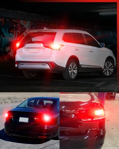 1157 LED Bulb Red Brake Tail Lights 2057 2357 7528 BAY15D LEDs 2pcs (Red / 1157)