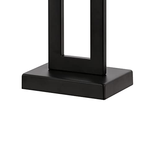 Sabrina 28.5" Metal USB Industrial Lamp (Black)