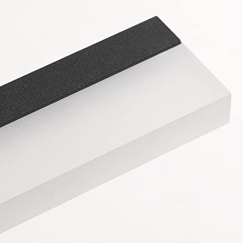 Modern Bathroom Light Fixtures 39.3Inch Modern LED Vanity Lights Above Mirror Fixture Acrylic Black Light Strip (Matte Black / 40-inch)