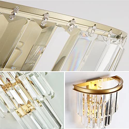 Gold Crystal Wall Sconce (Gold / Clear Crystal)