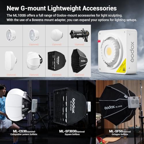 ML100Bi 100W Portable LED Video Light