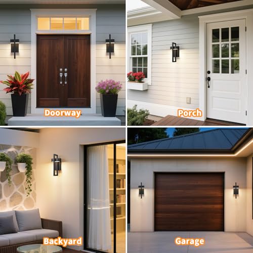 13.7'' 1 Pack Dusk to Dawn Outdoor Porch Light (Black - Dusk to Dawn / 13.7inch - 1 Pack)