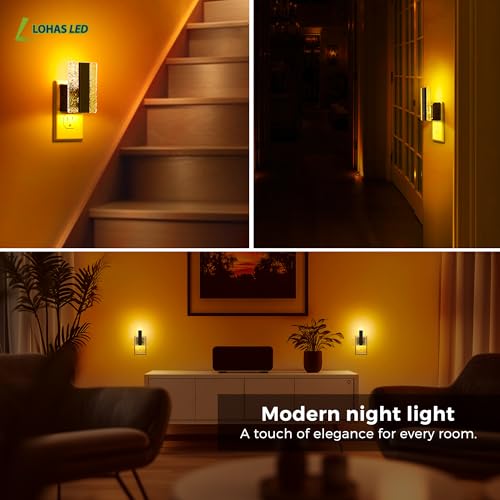 Night Lights Plug Into Wall (Amber / 2 Pack)