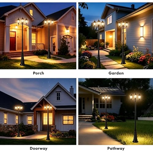 Outdoor Post Light 83" (Black)