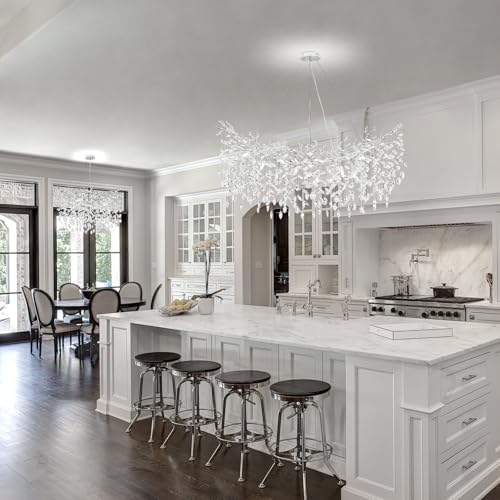 Modern Crystal Chandelier (Silver / A-L47 Inch)