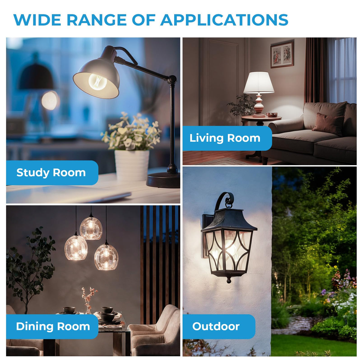 E26 G16.5 Edison Globe LED Bulb (12 Pack / 40w Neutral White)