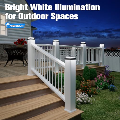 4x4 Post Solar Lights with 2 Modes (Black)