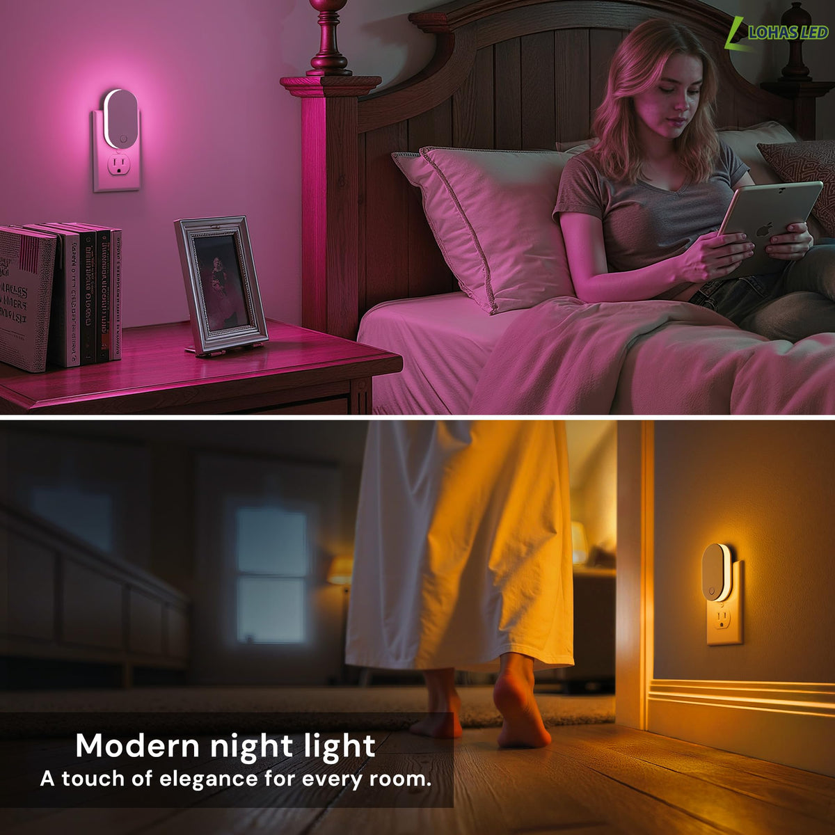 Night Lights Plug Into Wall (Runway-RGB / 1 Pack)