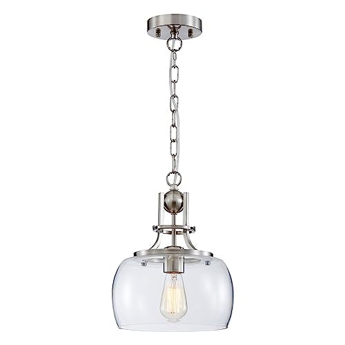 Rustic Farmhouse Round Globe Drum Shade Chandelier Pendant Light