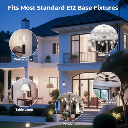 E12 Candelabra G16.5 Globe LED Bulb (6 Pack / 40w Neutral White)