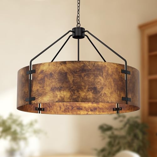 Farmhouse Drum Chandelier