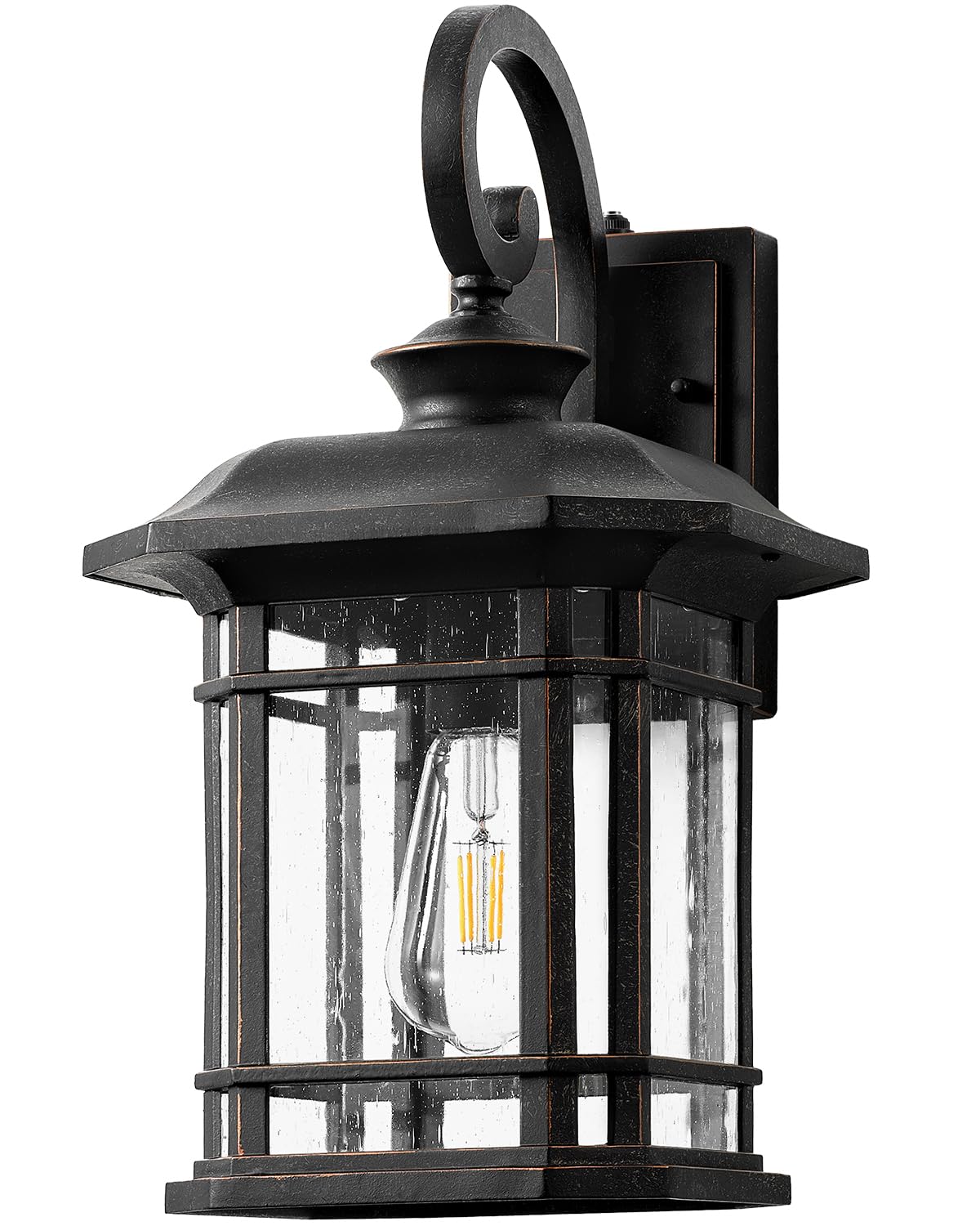 16.7" Large Bronze Porch Lights (Oil-Rubbed Bronze / 16.7 in Large Dusk to Dawn 1 Pack)