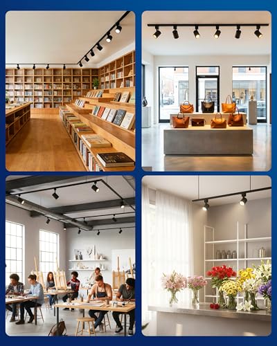 LED H Track Lighting Heads (Black)