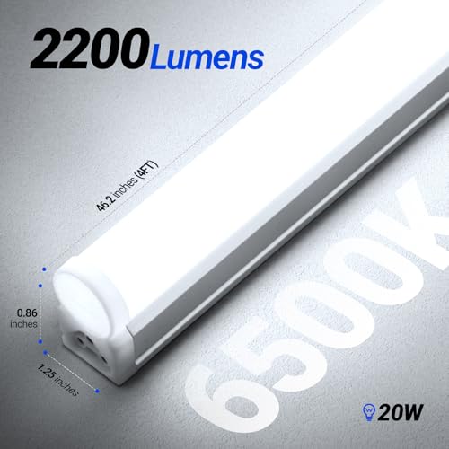 1 Pack T5 LED Shop Light (6500K / 1 Pack)