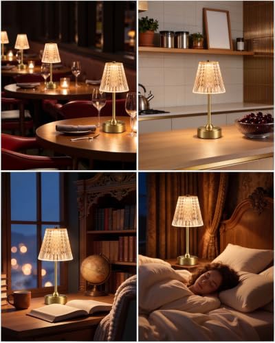 Cordless Touch Table Lamp (Gold-Premium)