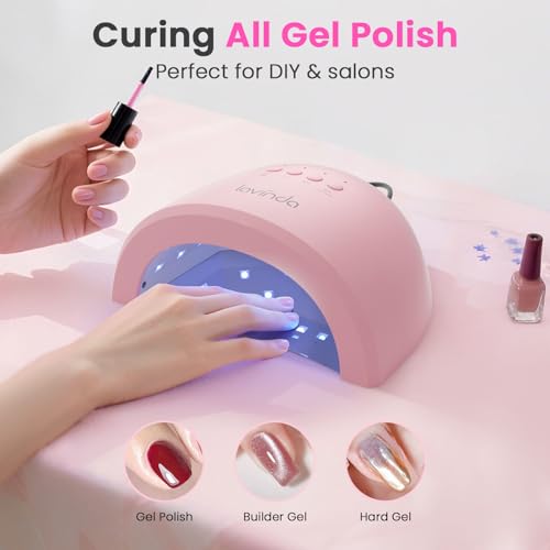 UV LED Nail Lamp for Gel Polish (Pink Arc)
