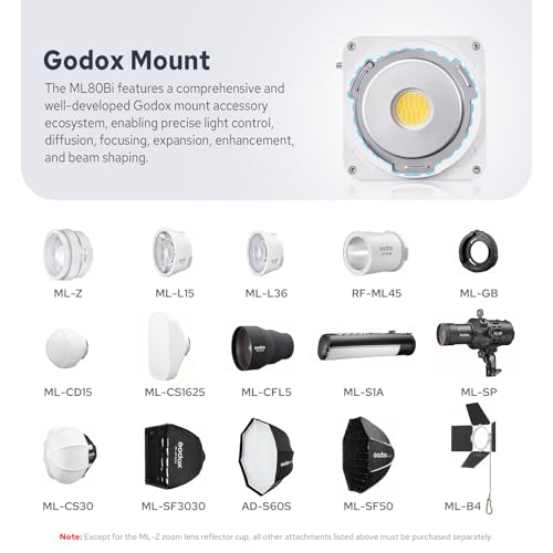 ML80Bi COB Video Light w