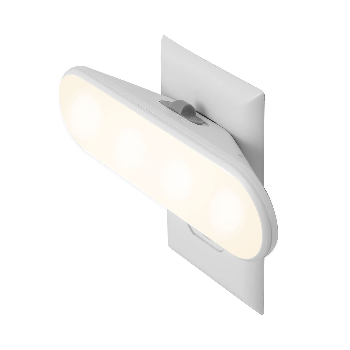 Ultrabrite Plug in LED Night Light Bar with On (White 100 Lumens / 1 Pack)