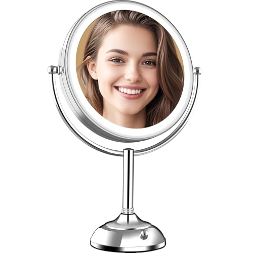 11.8" Extra Large 17" Tall Lighted Makeup Mirror