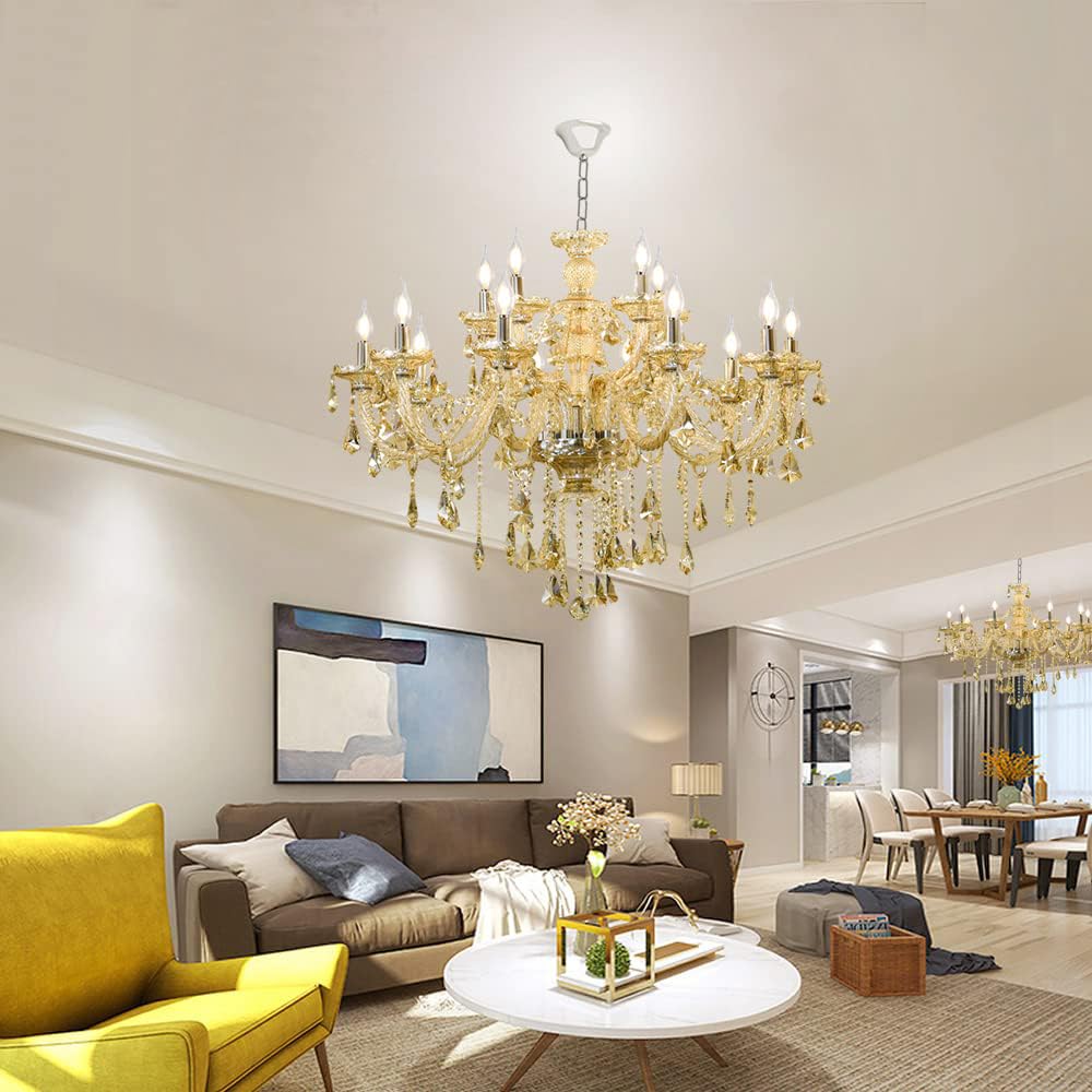 Luxury K9 Crystal Chandelier 15 Light (15 Lights)