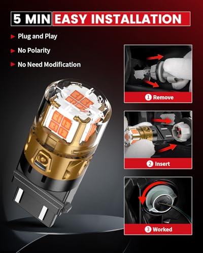 3157 LED Bulb for Turn Signal Lights (Amber / 3157/3156)