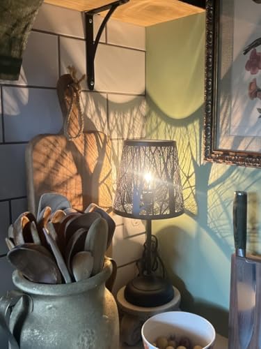 Black Metal Shadow Lamp (Cord Switch)