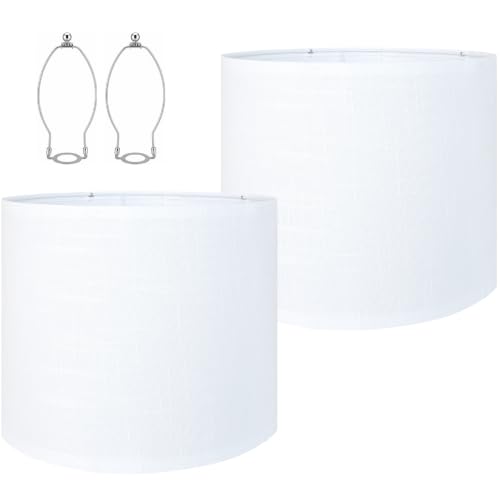 medium size drum lampshades Set of 2 for table lamps
