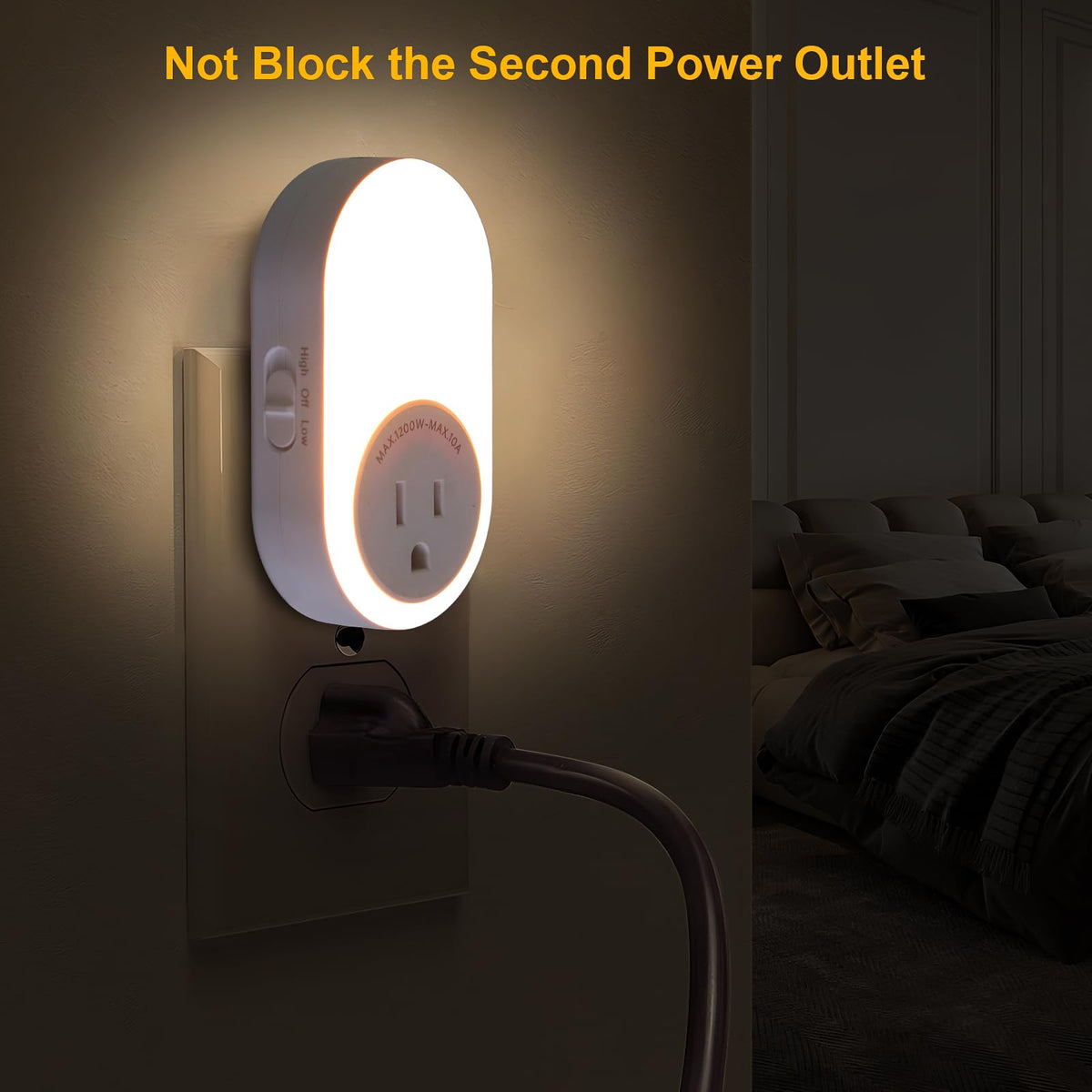 Night Lights Plug Into Wall with Power Outlet