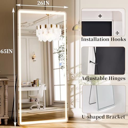 65"x26" LED Mirror Full Length (Rectangle / 65"L x 26"W)