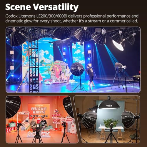 LE200Bi Godox Light 220W Bi (Black)