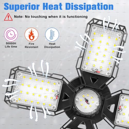 LED Garage Lights 1 Pack (4+1 Panels)
