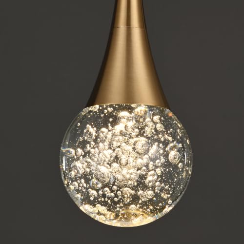 1 Light Modern Black Crystal Chandelier