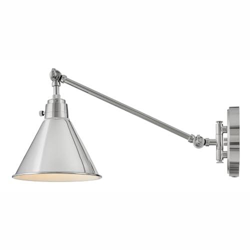 Arti Medium Swing Arm Single Light Wall Sconce (Polished Nickel)