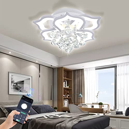 Crystal Flower Ceiling Light