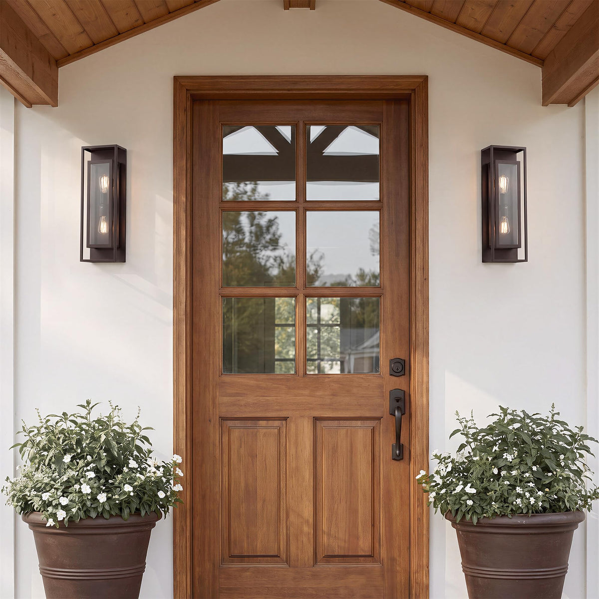 24" Modern Outdoor Porch Wall Light (Oil-Rubbed Bronze / 24-inch)