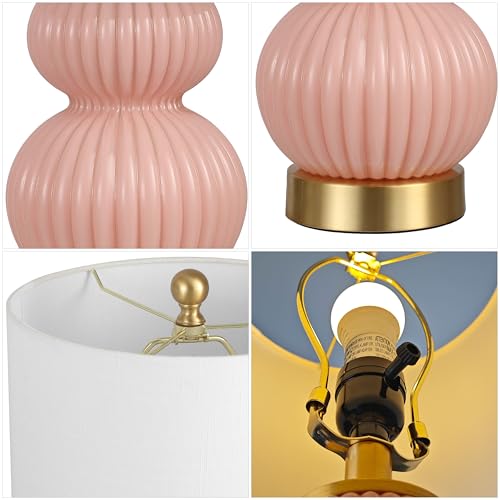 Daphne Ribbed Gourd Metal (Pink)