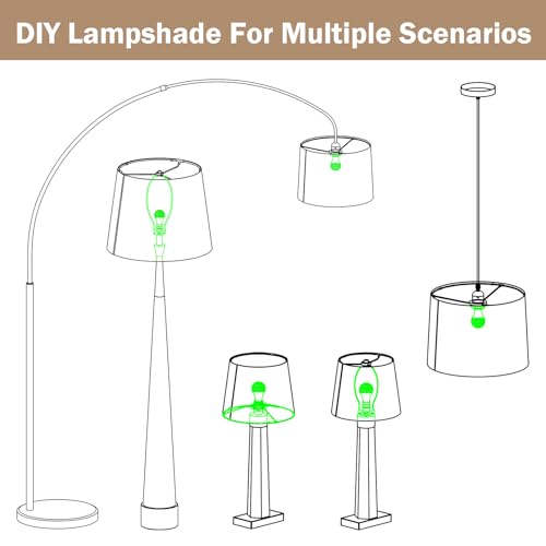 White Lamp Shades Set of 2 (White Linen)