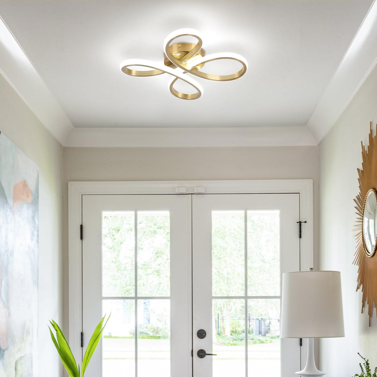 Modern LED Ceiling Light (Gold / 1 Pack)